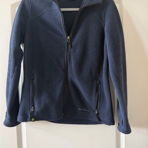 Eddie Bauer Navy Blue medium Fleece Jacket